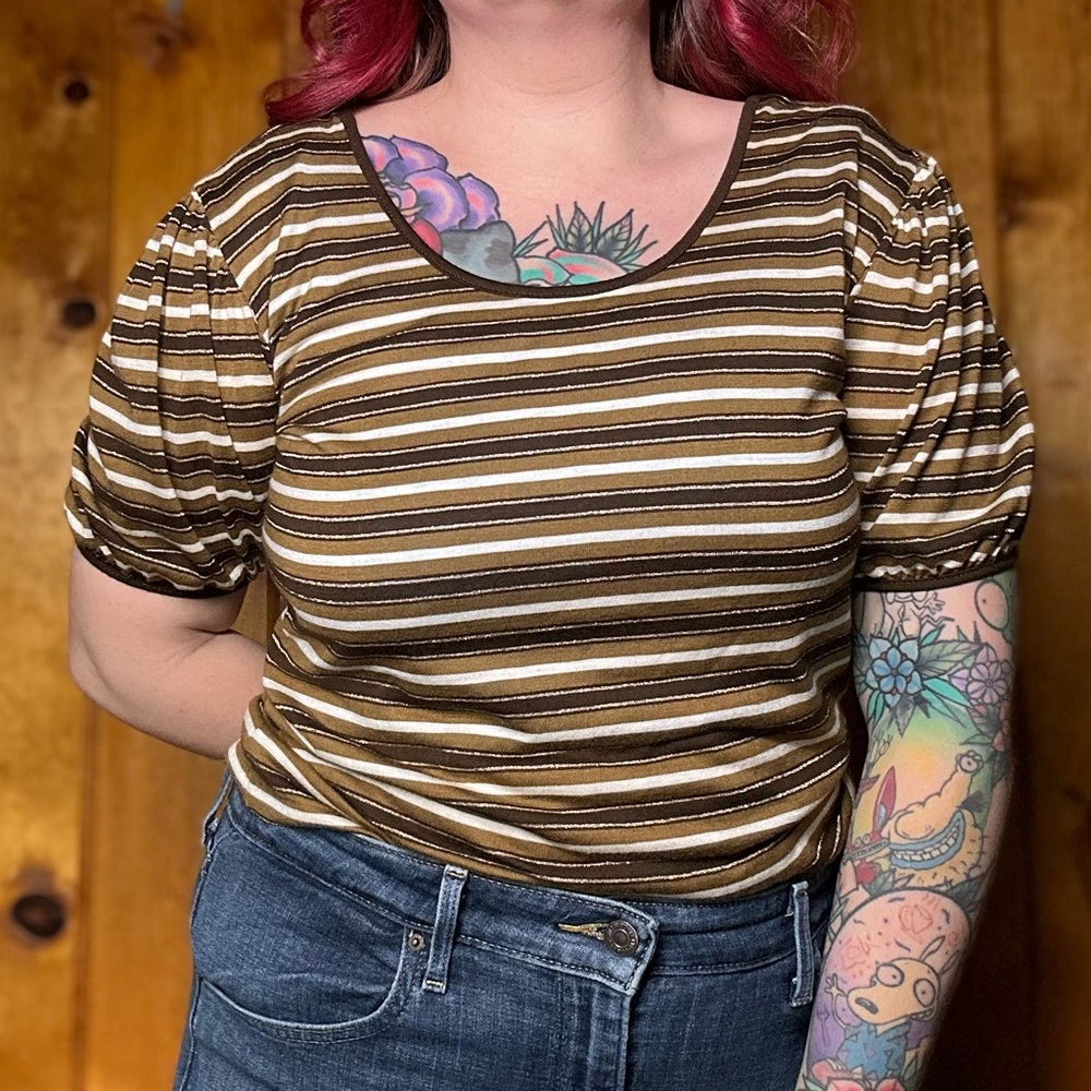 Vintage Stripe Basic Tee